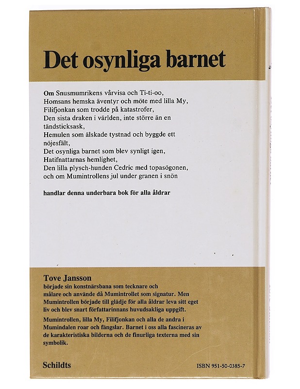 DET OSYNLIGA BARNET OCH ANDRA BERÄTTELSER - TOVE JANSSON - Lastenkirjat - 10105621179 - 1