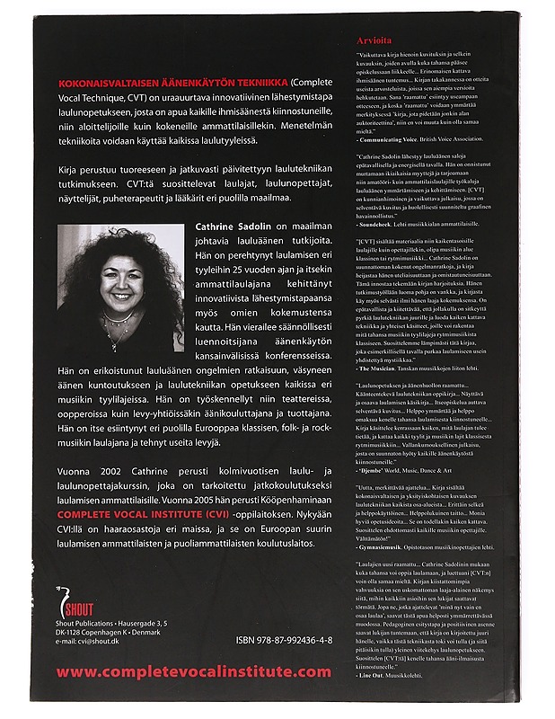 Kokonaisvaltaisen äänenkäytön tekniikka - Cathrine Sadolin - Harrastekirjat - 10105621209 - 1