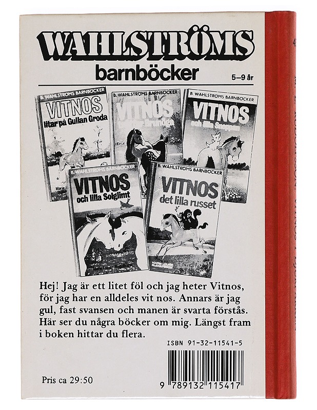 Vitnos i djurparken - Marie Louise Rudolfsson - Lastenkirjat - 10105621206 - 1