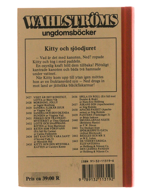 Kitty och sjöodjuret - Carolyn Keene - Nuorten kirjat - 10105621225 - 1