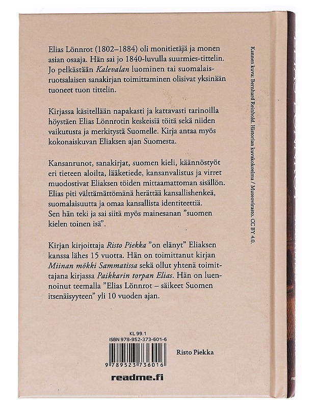 Elias Lönnrot / suurmies - Risto Piekka - Elämäkerrat ja muistelmat - 10105621262 - 1