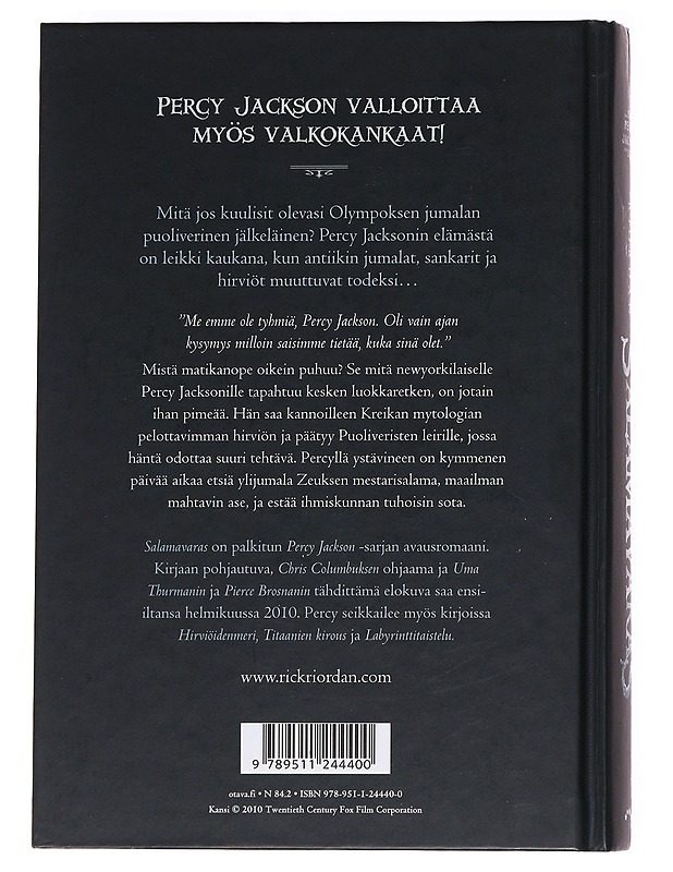 Salamavaras - Rick Riordan - Romaanit ja novellit - 10105621267 - 1