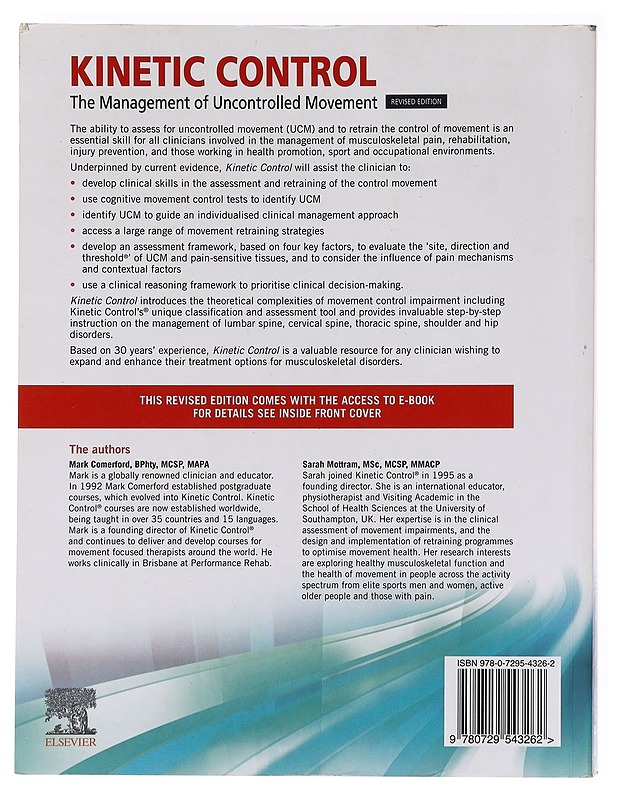 Kinetic control : the management of uncontrolled movement - Comerford, Mark - Tietokirjat - 10105621309 - 1