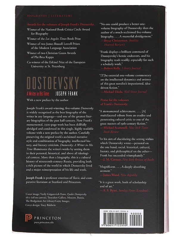 Dostoevsky A Writer in his Time - Joseph Frank  - Tietokirjat - 10105621361 - 1