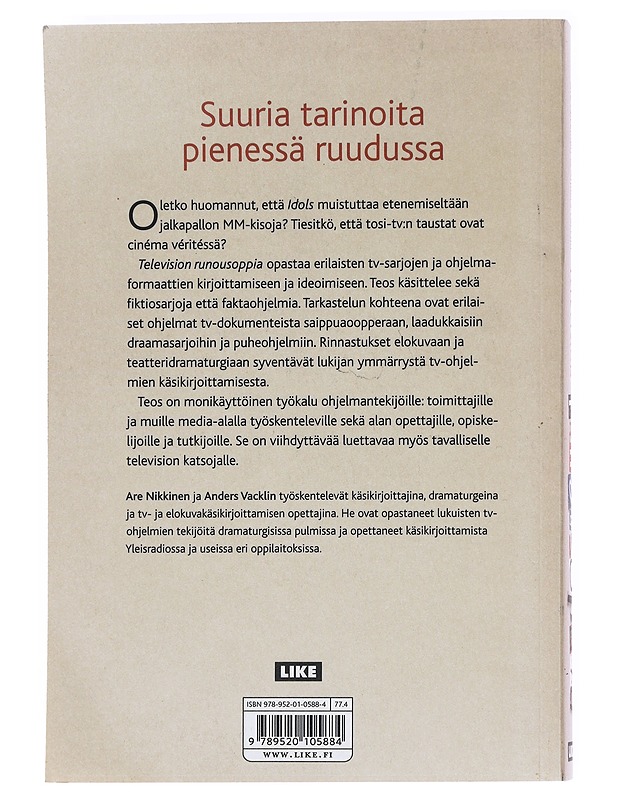 Television runousoppia : toisenlainen katse tv-ohjelmiin - Nikkinen, Are - Tietokirjat ja oppaat - 10105621445 - 1