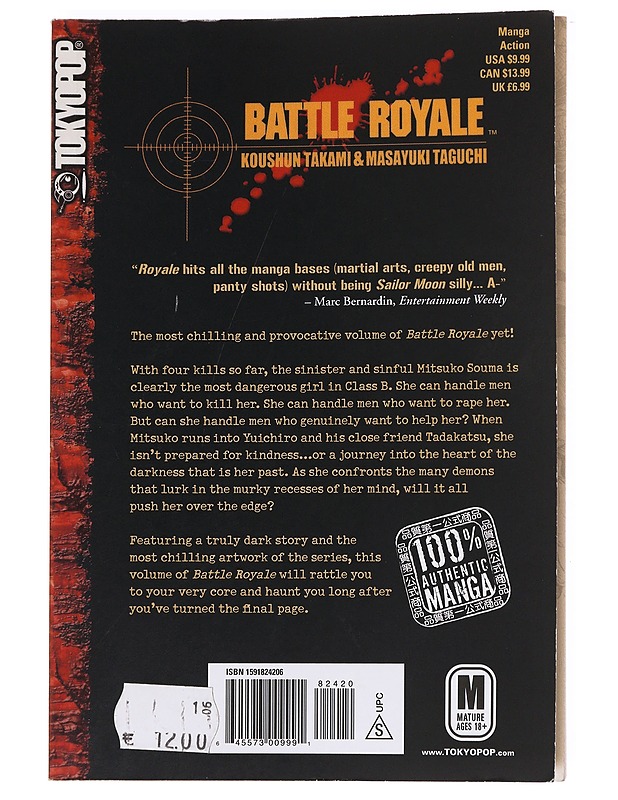 Battle Royale Volume 8 - Koushun Takami K-18 - Sarjakuvat - 10105621458 - 0
