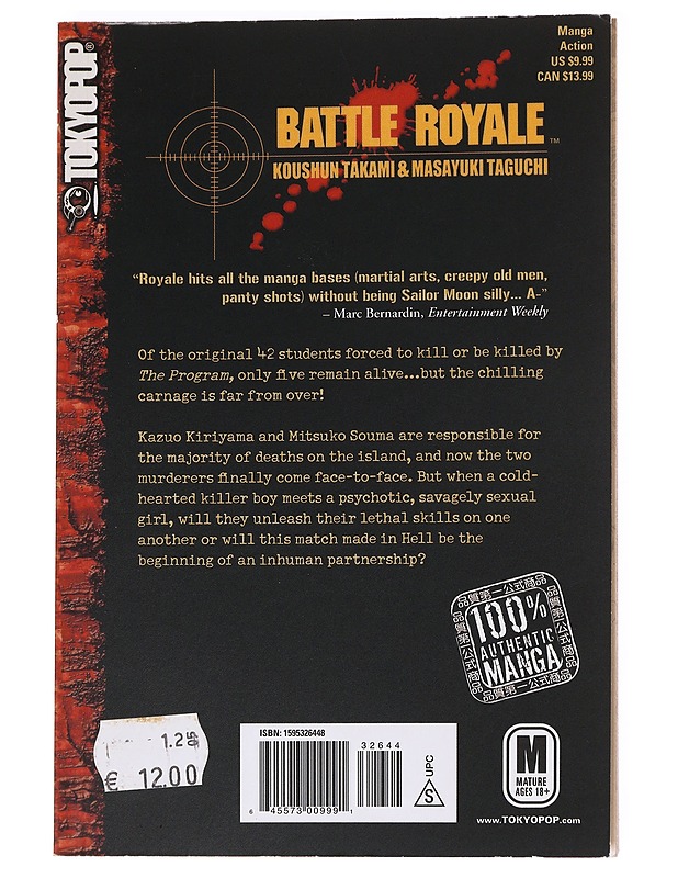 Battle Royale Volume 13 - Koushun Takami K-18 - Sarjakuvat - 10105621490 - 1