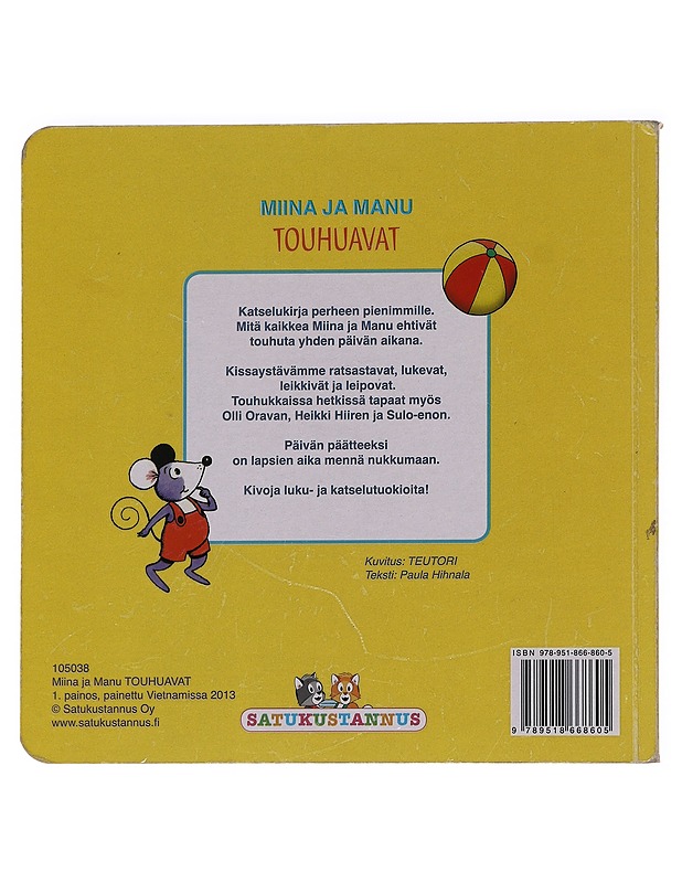 Miina ja Manu touhuavat - Hihnala, Paula - Lastenkirjat - 10105621491 - 1