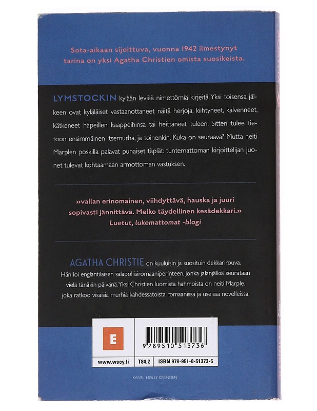 Syyttävä sormi - Christie, Agatha - Romaanit ja novellit - 10105621579 - 1