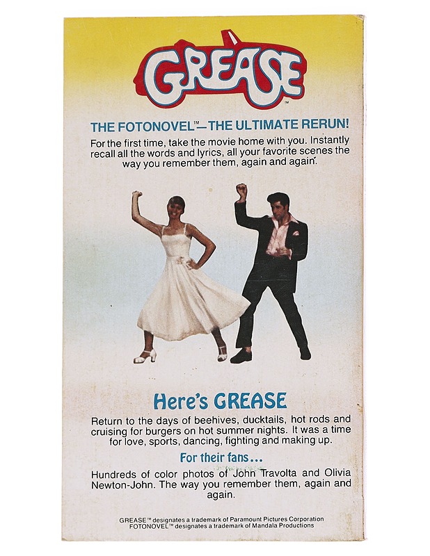 Grease - Fotonovel Publications - Romaanit ja novellit - 10105621607 - 1