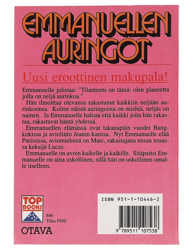 Emmanuellen auringot - Arsan, Emmanuelle - Romaanit ja novellit - 10105621611 - 1