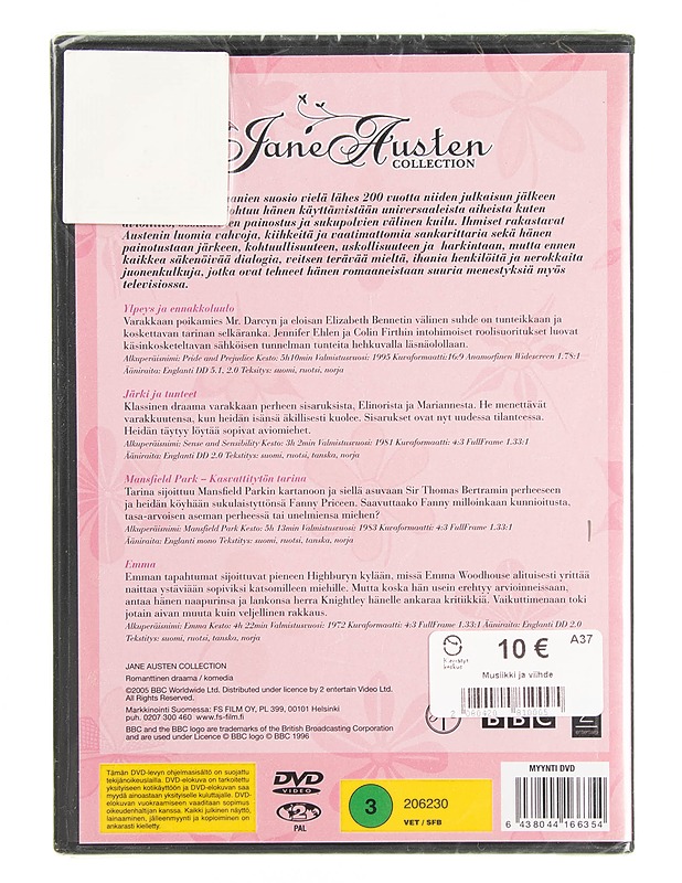 Jane Austen Collection - DVD - DVD-elokuvat - 10105621635 - 1