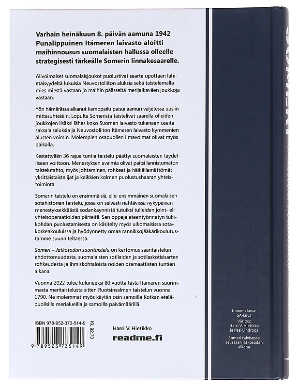 Someri / jatkosodan saaritaistelu - Harri V. Hietikko - Historiakirjat - 10105621658 - 1