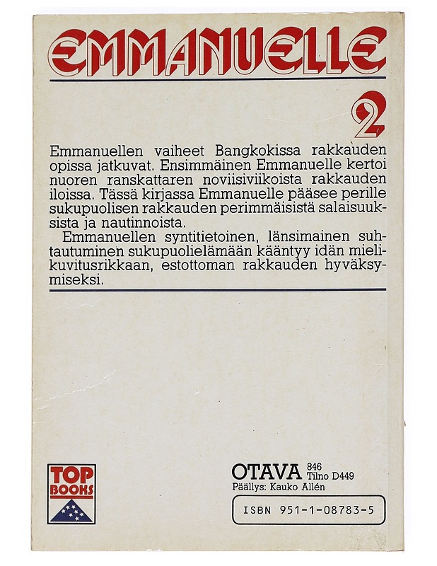 Emmanuelle. 2 (K18)- Arsan, Emmanuelle - Romaanit ja novellit - 10105621664 - 1
