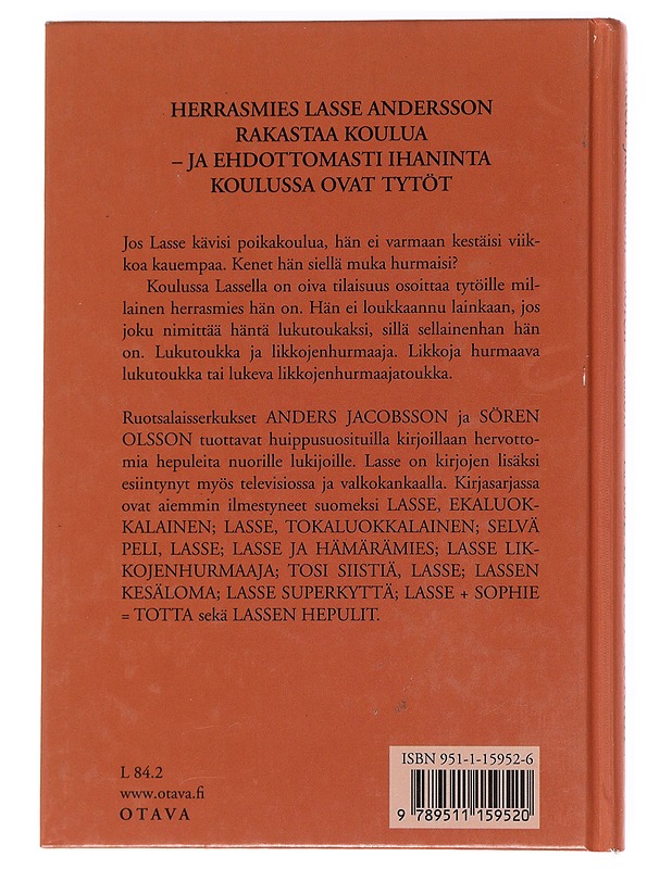 Lasse lukutoukka - Jacobsson, Anders - Lastenkirjat - 10105621684 - 1