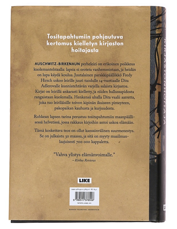 Auschwitzin kirjastonhoitaja - Iturbe, Antonio - Kirja lahjaksi - 10105621691 - 1