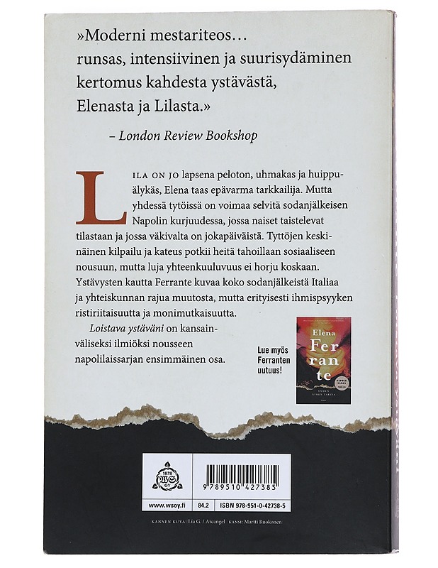 Loistava ystäväni - Ferrante, Elena - Romaanit ja novellit - 10105621758 - 1