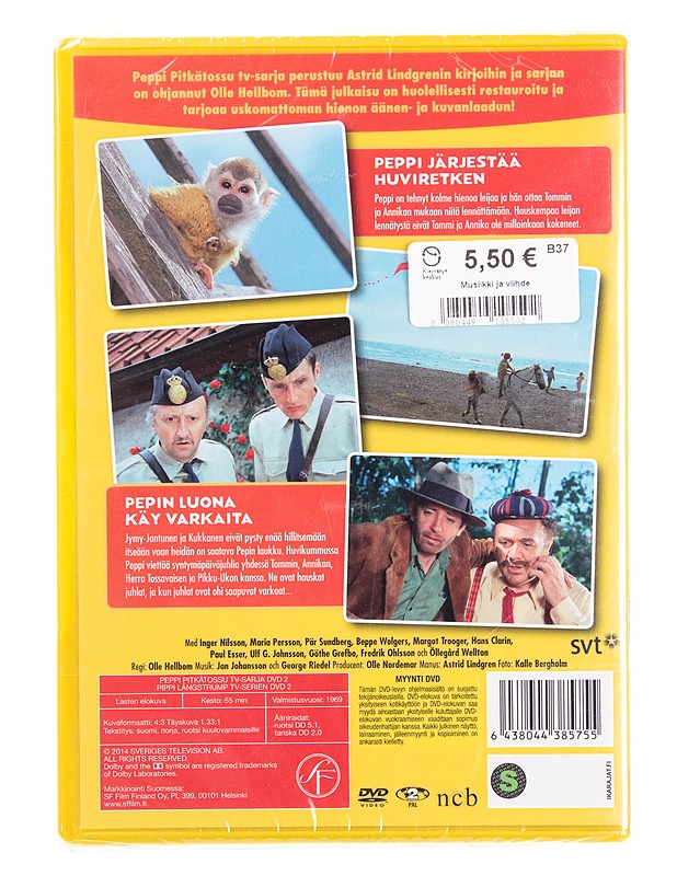 Peppi Pitkätossu / nro 2 - DVD - DVD-elokuvat - 10105621800 - 1
