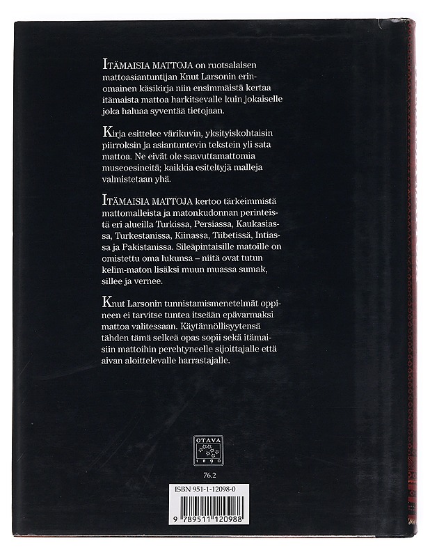 Itämaisia mattoja - Knut Larson - Tietokirjat ja oppaat - 10105621823 - 1