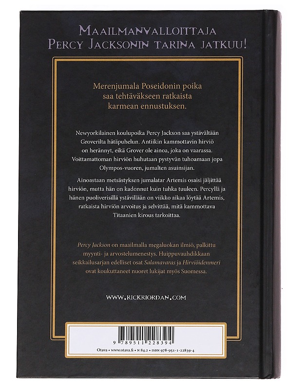 Titaanien kirous - Riordan, Rick - Fantasia- ja scifi - 10105621846 - 1