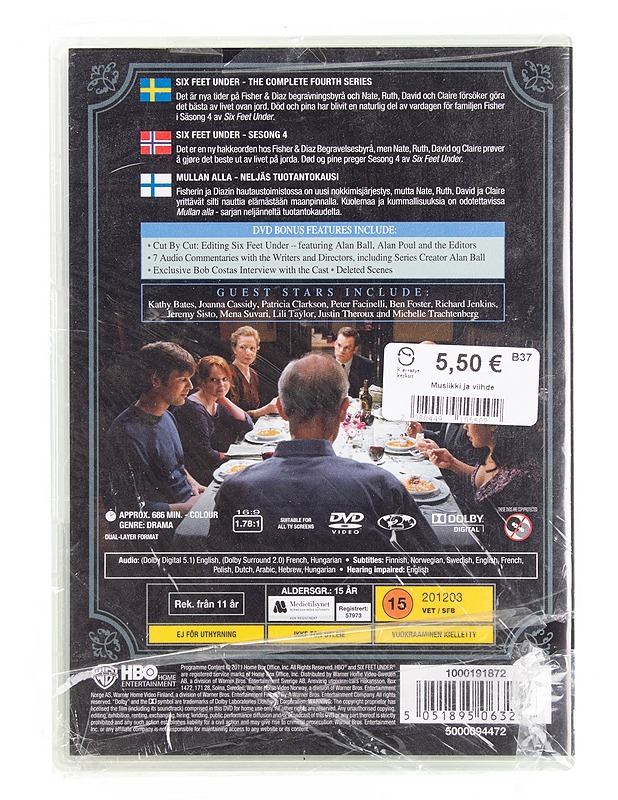 Six Feet Under (Mullan alla) 4 tuotantokausi - DVD - DVD-elokuvat - 10105621877 - 1