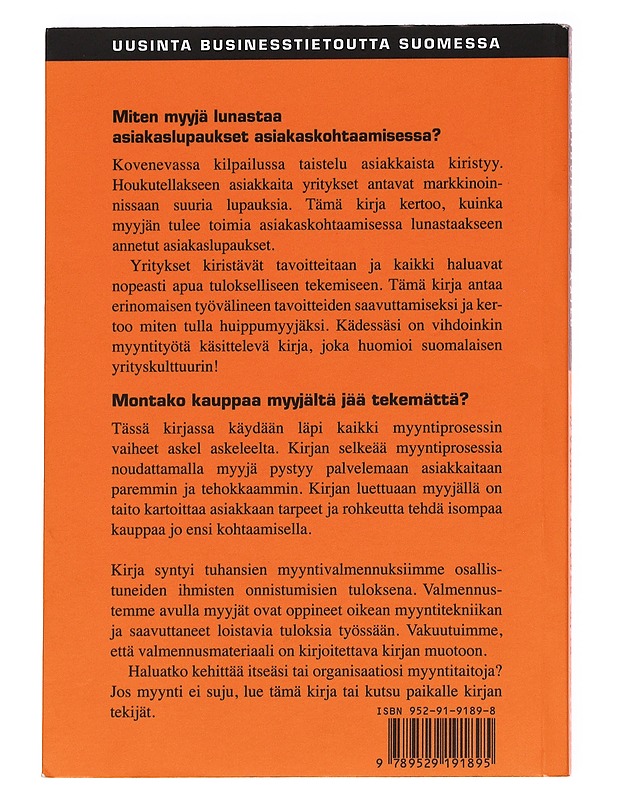Myynnin lyhytterapia : sanoista tekoihin - Rubanovitsch, Mika D. - Tietokirjat ja oppaat - 10105621913 - 1