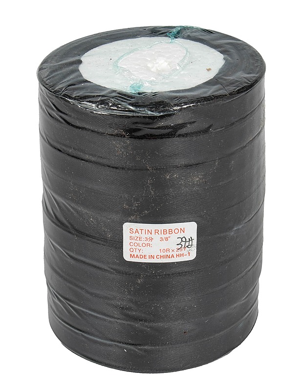 Satiininauha, 10 rullaa, musta - Ompelu - 10105621918 - 0
