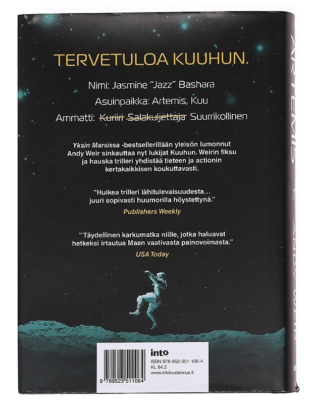 Artemis - Weir, Andy - Fantasia- ja scifi - 10105621921 - 1