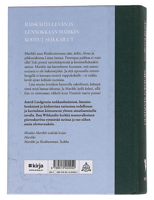 Meidän Marikki - Lindgren, Astrid - Lastenkirjat - 10105621934 - 1