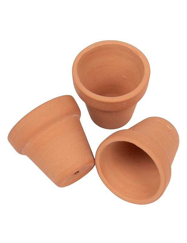 Miniatyyri Terracotta kukkaruukku 3 kpl - Askartelu - 10105621937 - 0