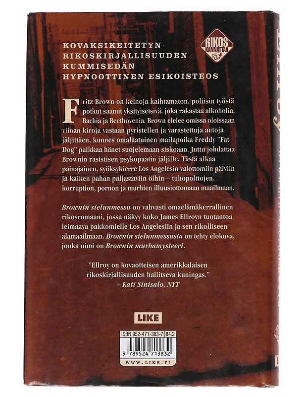 Brownin sielunmessu - Ellroy, James - Romaanit ja novellit - 10105621961 - 1