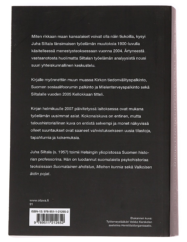 Työelämän huonontumisen lyhyt historia - Juha Siltala - Historiakirjat - 10105621969 - 1