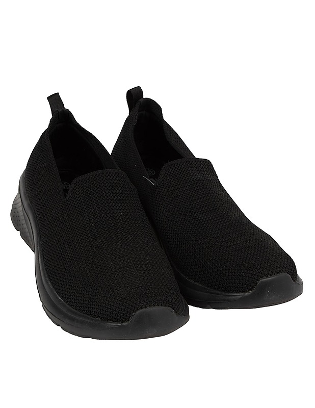 SLAZENGER mustat slip-on lenkkarit, 39,5 - Naisten kävelykengät ja tennarit - 10105622011 - 0