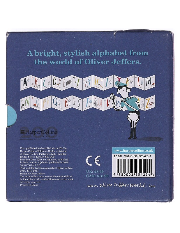 An Alphabet: Fold-out A-Z - Oliver Jeffers - Lastenkirjat - 10105622144 - 1