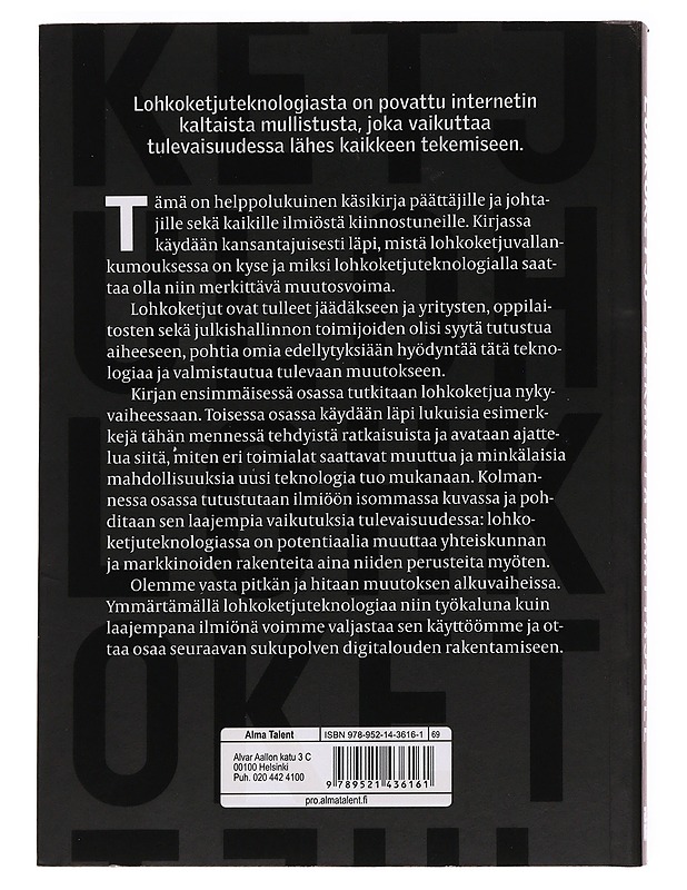 Lohkoketju : tiekartta päättäjille - Johansson, Patrik Elias - Kirja lahjaksi - 10105622152 - 1