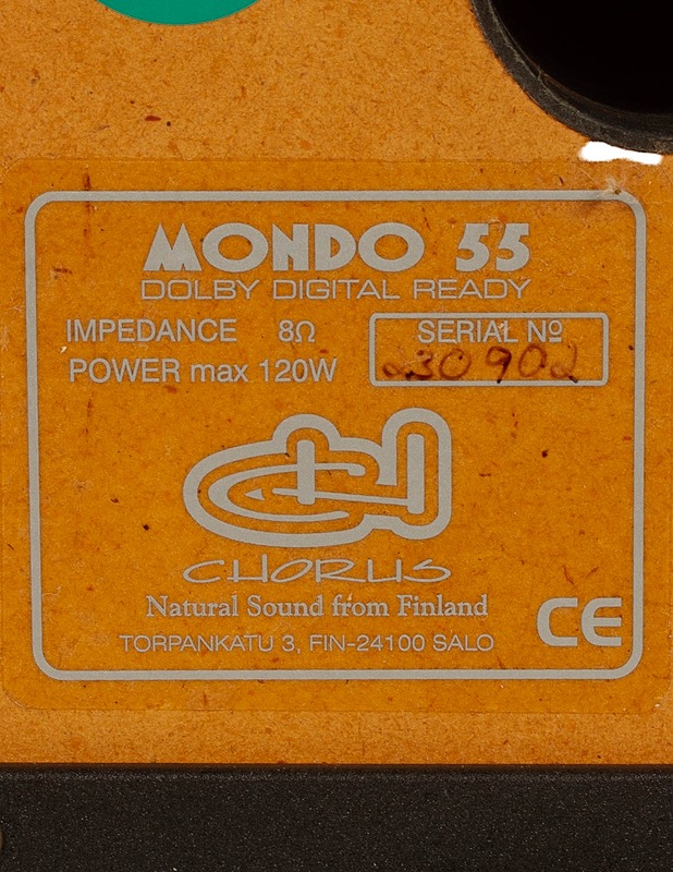 CHORUS Mondo 55 Dolby Digital Ready kotiteatterin takakaiuitin pari - Audio - 10105622207 - 3