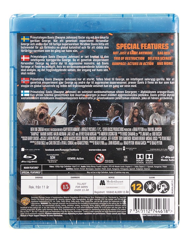 Rampage (Iso kohtaa isomman) - Blu-ray - Blu-ray-levyt - 10105622282 - 1