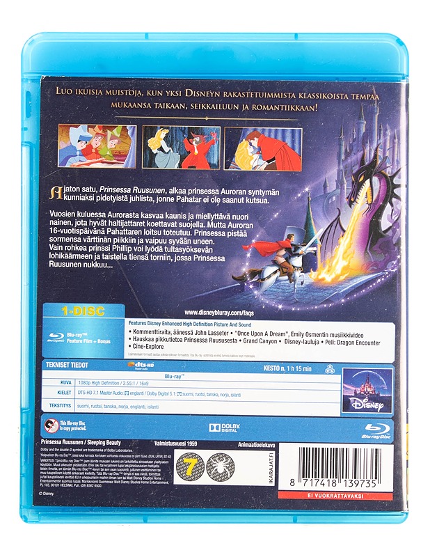 Disney : Prinsessa Ruusunen - Blu-ray - Blu-ray-levyt - 10105622333 - 1
