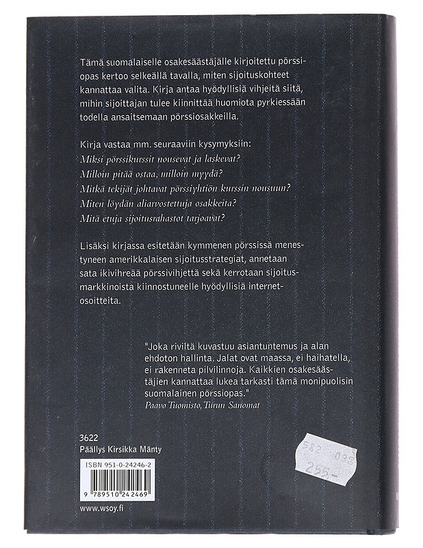 Miten sijoitan pörssiosakkeisiin - Seppo Saario - Tietokirjat ja oppaat - 10105622340 - 1