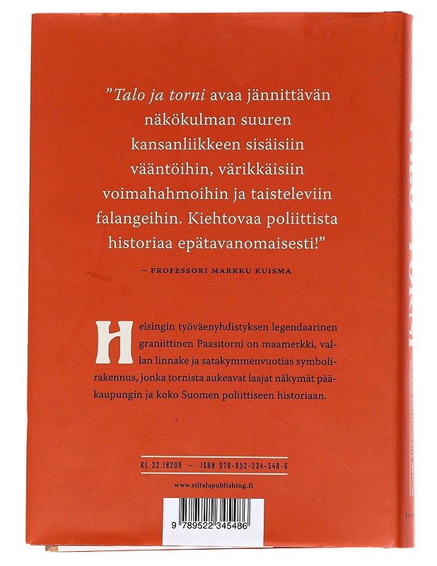 Talo ja Torni - Sakari Siltala - Historiakirjat - 10105622387 - 1