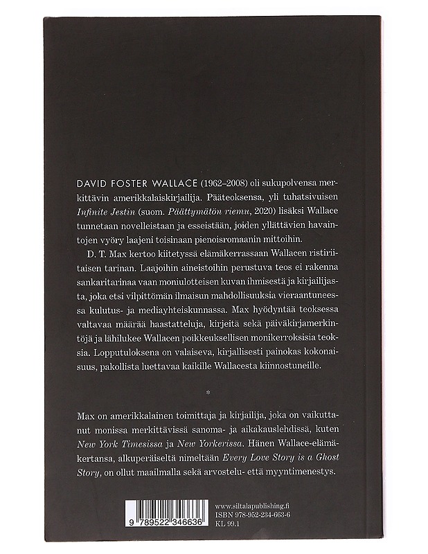 David Foster Wallace - Max, D. T. - Elämäkerrat ja muistelmat - 10105622466 - 1