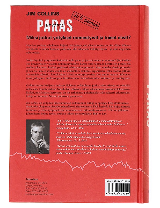 Hyvästä paras : miksi jotkut yritykset menestyvät ja toiset eivät? - Jim Collins - Tietokirjat ja oppaat - 10105622506 - 1
