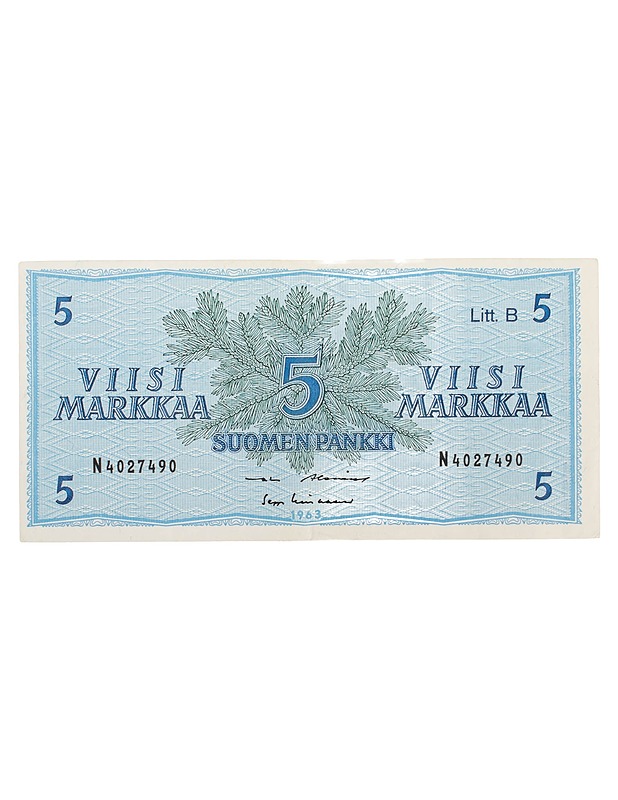 SUOMEN PANKKI 5 markan seteli - Muut sisustustavarat - 10105622604 - 0