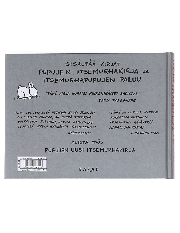Pupujen suuri itsemurhakirja - Riley, Andy - Sarjakuvat - 10105622708 - 1
