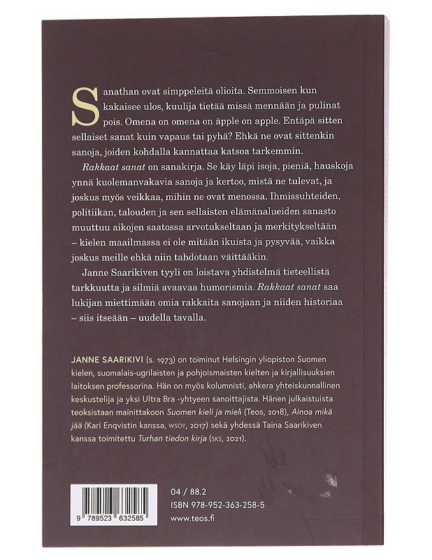 Rakkaat sanat - Janne Saarikivi - Tietokirjat ja oppaat - 10105622726 - 1