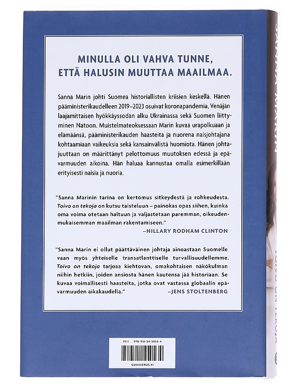 Toivo on tekoja - Sanna Marin - Tietokirjat - 10105622741 - 1