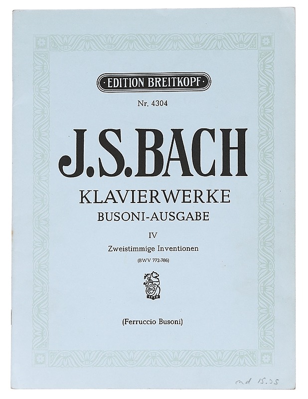Klavierwerke. Band IV  - Johann Sebastian Bach - Musiikki- ja elokuvakirjat - 10105622788 - 0