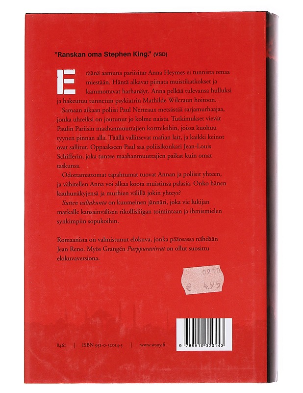 Sutten valtakunta - Grangé, Jean-Christophe - Romaanit ja novellit - 10105622812 - 1
