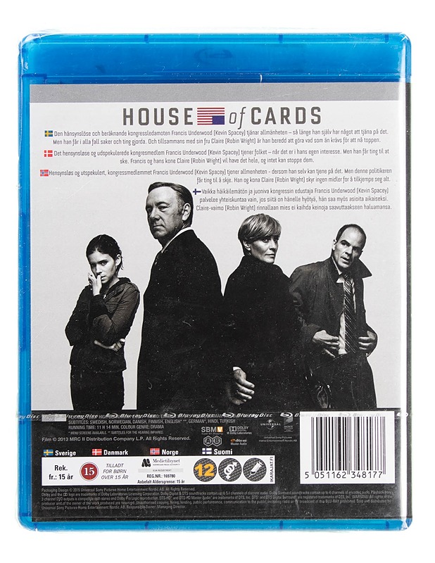 House of Cards: Kausi 1 - Blu-ray - Blu-ray-levyt - 10105622837 - 1