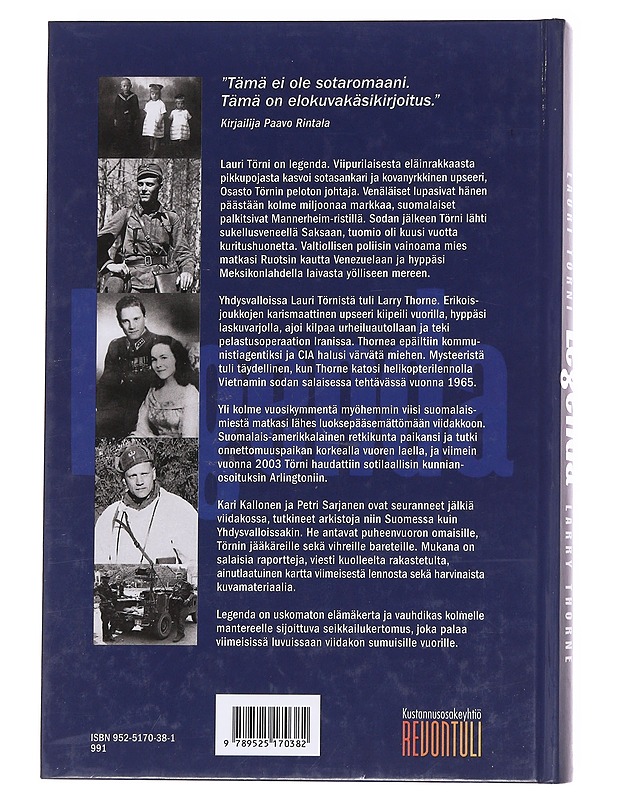 Legenda / Lauri Törni - Larry Thorne - Kallonen, Kari - Elämäkerrat ja muistelmat - 10105622882 - 1